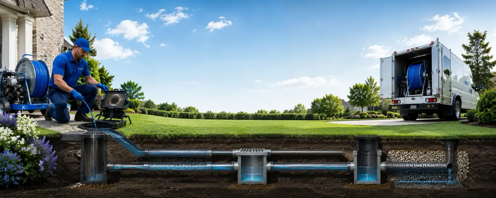Outdoor drain cleaning information for Brilliant, OH